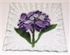 Hydrangea Purple Small Square Plate