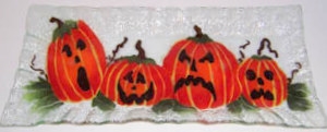 Jack O'Lantern Rectangle Plate