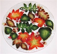 Fall Leaves 14 inch Platter
