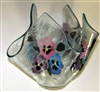 Large Pastel Pansy Candleholder