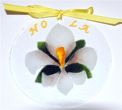 Magnolia Fleur de Lis Suncatcher