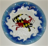 Maryland Flag Crab 12 inch Plate