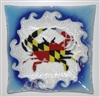 Maryland Flag Crab Large Square Plate