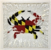 Maryland Flag Crab Small Square Plate