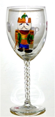 Nutcracker White Wine Glass