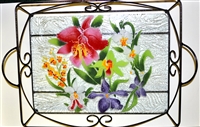 Orchid Large Tray (with Metal Holder)