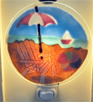 Pastel Beach Scene Nightlight