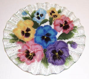 Pastel Pansy 10.75 inch Plate