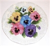 Pastel Pansy 12 inch Plate