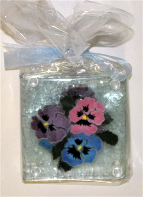 Pastel Pansy Coasters