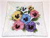 Pastel Pansy Large Square Platter