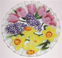 Pastel Spring Floral 10.75 inch Plate
