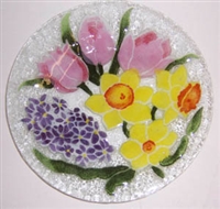 Pastel Spring Floral 9 inch Plate