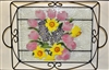 Pastel Spring Floral Large Tray (with Metal Holder)