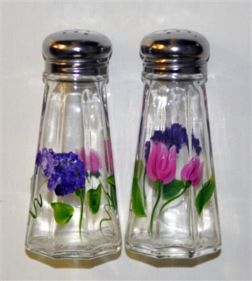 Pastel Spring Floral Salt and Pepper Shakers
