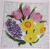 Pastel Spring Floral Small Square Plate