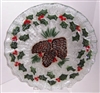 Pine Cone and Holly 10.75 inch Plate