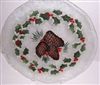 Pine Cone and Holly 12 inch Plate