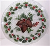 Pine Cone and Holly 14 inch Platter