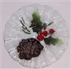 Pine Cone and Holly 7 inch Bowl