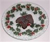 Pine Cone and Holly 9 inch Plate