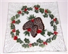 Pine Cone and Holly Small Square Plate