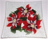 Poinsettia Large Square Plate