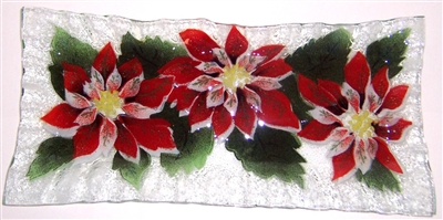 Poinsettia Rectangle Plate