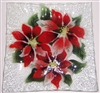 Poinsettia Small Square Plate