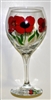 Poppy Red Wine Glass