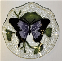 Purple Butterfly 9 inch Bowl