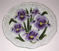 Purple Iris 12 inch Plate