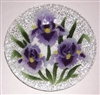 Purple Iris 9 inch Plate