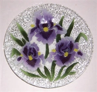 Purple Iris 9 inch Plate