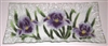 Purple Iris Rectangle Plate