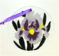 Purple Iris Suncatcher