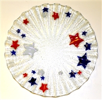 Red, White, and Blue Stars 10.75 inch Plate