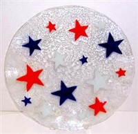 Red, White, and Blue Stars 14 inch Plate