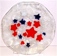 Red, White, and Blue Stars 9 inch Bowl
