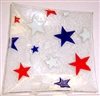 Red, White, and Blue Stars Large Square Plate