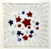 Red, White, and Blue Stars Small Square Plate