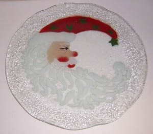 Santa Moon 12 inch Plate