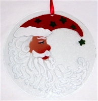 Santa Moon 7 inch Suncatcher