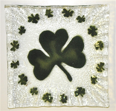 Shamrock Small Square Plate