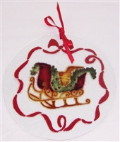 Sleigh 7 inch Suncatcher