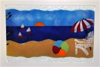 Small Bold Beach Scene Tray (Insert Only)