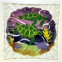 Small Square Sea Turtle Plate