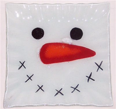 Snow Head Small Square Plate