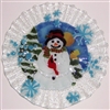 Snowman with Cardinal 10.75 inch Plate
