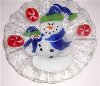 Snowman with Baby 7 inch Bowl